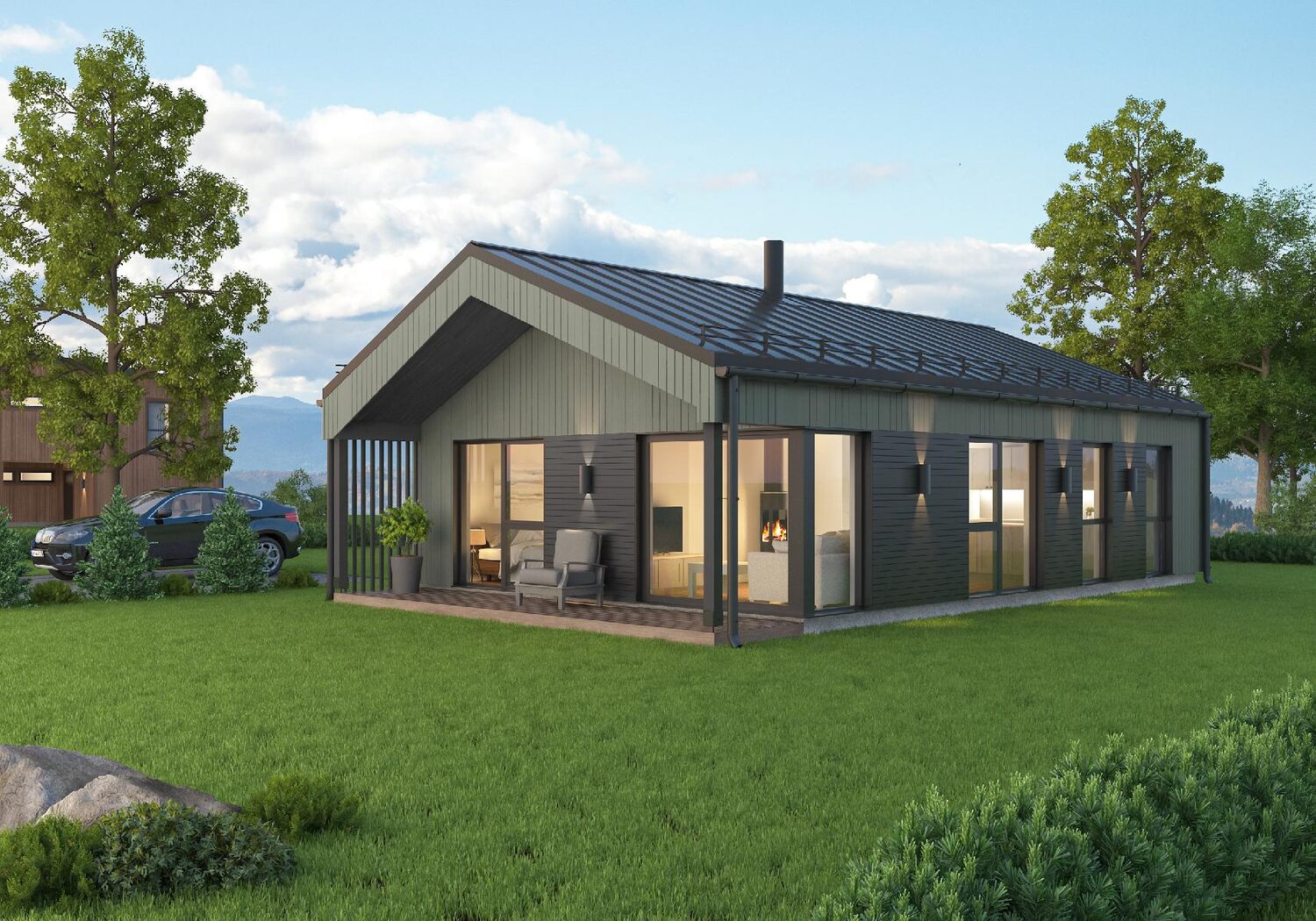 Husmodellen Blånipa 70