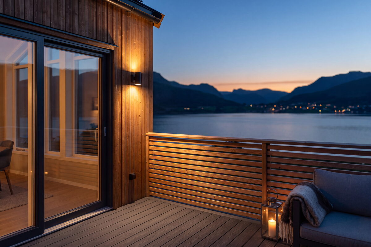 Terrassen om kvelden